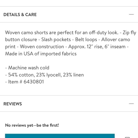 Mother The shaker camouflage chop fray linen shorts - Picture 4 of 4